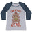 Virgin Teez  Baseball Tee Women's Tri-Blend Baseball Tee / small / Athletic Gray / Navy I'M A YOGI BEAR WOMEN'S TRI-BLEND BASEBALL TEE