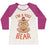 Virgin Teez  Baseball Tee Women's Tri-Blend Baseball Tee / small / Oatmeal / Berry I'M A YOGI BEAR WOMEN'S TRI-BLEND BASEBALL TEE