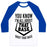 Virgin Teez  Baseball Tee Unisex Classic Baseball Tee / x-small / White/Blue I'M ALL ABOUT THAT BASE UNISEX CLASSIC BASEBALL TEE