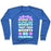 Virgin Teez  Pullover Crewneck Sweatshirt / x-small / Heathered Blue I'M ALL ABOUT THEM WEIGHTS, 'BOUT THEM WEIGHTS, NO TREADMILL CREWNECK SWEATSHIRT