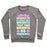 Virgin Teez  Pullover Crewneck Sweatshirt / x-small / Heathered Gray I'M ALL ABOUT THEM WEIGHTS, 'BOUT THEM WEIGHTS, NO TREADMILL CREWNECK SWEATSHIRT