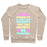 Virgin Teez  Pullover Crewneck Sweatshirt / x-small / Heathered Oatmeal I'M ALL ABOUT THEM WEIGHTS, 'BOUT THEM WEIGHTS, NO TREADMILL CREWNECK SWEATSHIRT
