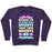 Virgin Teez  Pullover Crewneck Sweatshirt / x-small / Purple I'M ALL ABOUT THEM WEIGHTS, 'BOUT THEM WEIGHTS, NO TREADMILL CREWNECK SWEATSHIRT