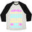 Virgin Teez  Baseball Tee Unisex Tri-Blend Baseball Tee / small / Oatmeal / Black I'M ALL ABOUT THEM WEIGHTS, 'BOUT THEM WEIGHTS, NO TREADMILL UNISEX TRI-BLEND BASEBALL TEE