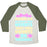 Virgin Teez  Baseball Tee Unisex Tri-Blend Baseball Tee / small / Oatmeal / Moss I'M ALL ABOUT THEM WEIGHTS, 'BOUT THEM WEIGHTS, NO TREADMILL UNISEX TRI-BLEND BASEBALL TEE