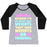 Virgin Teez  Baseball Tee Women's Tri-Blend Baseball Tee / small / Athletic Gray / Black I'M ALL ABOUT THEM WEIGHTS, 'BOUT THEM WEIGHTS, NO TREADMILL WOMEN'S TRI-BLEND BASEBALL TEE