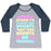 Virgin Teez  Baseball Tee Women's Tri-Blend Baseball Tee / small / Athletic Gray / Navy I'M ALL ABOUT THEM WEIGHTS, 'BOUT THEM WEIGHTS, NO TREADMILL WOMEN'S TRI-BLEND BASEBALL TEE