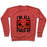 Virgin Teez  Pullover Crewneck Sweatshirt / x-small / Heathered Red I'M ALL FIRED UP! CREWNECK SWEATSHIRT