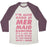 Virgin Teez  Baseball Tee Unisex Tri-Blend Baseball Tee / small / Oatmeal / Maroon I'M ALSO GOOD AT MERMAID DANCING UNISEX TRI-BLEND BASEBALL TEE