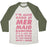Virgin Teez  Baseball Tee Unisex Tri-Blend Baseball Tee / small / Oatmeal / Moss I'M ALSO GOOD AT MERMAID DANCING UNISEX TRI-BLEND BASEBALL TEE
