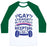 Virgin Teez  Baseball Tee Unisex Classic Baseball Tee / x-small / White/Dark Green I'M BICEPTUAL UNISEX CLASSIC BASEBALL TEE