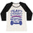 Virgin Teez  Baseball Tee Women's Tri-Blend Baseball Tee / small / Oatmeal / Black I'M BICEPTUAL WOMEN'S TRI-BLEND BASEBALL TEE