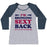 Virgin Teez  Baseball Tee Women's Tri-Blend Baseball Tee / small / Athletic Gray / Navy I'M BRINGING SEXY BACK WOMEN'S TRI-BLEND BASEBALL TEE
