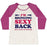 Virgin Teez  Baseball Tee Women's Tri-Blend Baseball Tee / small / Oatmeal / Berry I'M BRINGING SEXY BACK WOMEN'S TRI-BLEND BASEBALL TEE