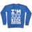 Virgin Teez  Pullover Crewneck Sweatshirt / x-small / Heathered Blue I'M CONTAGIOUS I'VE GOT SICK GAINS CREWNECK SWEATSHIRT