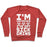 Virgin Teez  Pullover Crewneck Sweatshirt / x-small / Heathered Red I'M CONTAGIOUS I'VE GOT SICK GAINS CREWNECK SWEATSHIRT