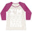 Virgin Teez  Baseball Tee Women's Tri-Blend Baseball Tee / small / Oatmeal / Berry I'M CONTAGIOUS I'VE GOT SICK GAINS WOMEN'S TRI-BLEND BASEBALL TEE