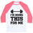 Virgin Teez  Baseball Tee Unisex Classic Baseball Tee / x-small / White/Neon Pink I'M DOING THIS FOR ME UNISEX CLASSIC BASEBALL TEE