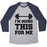 Virgin Teez  Baseball Tee Unisex Tri-Blend Baseball Tee / small / Athletic Gray / Navy I'M DOING THIS FOR ME UNISEX TRI-BLEND BASEBALL TEE