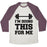 Virgin Teez  Baseball Tee Unisex Tri-Blend Baseball Tee / small / Oatmeal / Maroon I'M DOING THIS FOR ME UNISEX TRI-BLEND BASEBALL TEE