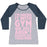 Virgin Teez  Baseball Tee Women's Tri-Blend Baseball Tee / small / Athletic Gray / Navy I'M ENDING IT WITH GYM WOMEN'S TRI-BLEND BASEBALL TEE
