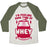 Virgin Teez  Baseball Tee Unisex Tri-Blend Baseball Tee / small / Oatmeal / Moss I'M FEELING SOME TYPE OF WHEY UNISEX TRI-BLEND BASEBALL TEE