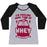 Virgin Teez  Baseball Tee Women's Tri-Blend Baseball Tee / small / Athletic Gray / Black I'M FEELING SOME TYPE OF WHEY WOMEN'S TRI-BLEND BASEBALL TEE