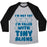 Virgin Teez  Baseball Tee Unisex Tri-Blend Baseball Tee / small / Athletic Gray / Black I'M FILLED WITH TINY ALIENS UNISEX TRI-BLEND BASEBALL TEE