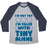 Virgin Teez  Baseball Tee Unisex Tri-Blend Baseball Tee / small / Athletic Gray / Navy I'M FILLED WITH TINY ALIENS UNISEX TRI-BLEND BASEBALL TEE
