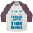 Virgin Teez  Baseball Tee Unisex Tri-Blend Baseball Tee / small / Oatmeal / Maroon I'M FILLED WITH TINY ALIENS UNISEX TRI-BLEND BASEBALL TEE