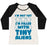 Virgin Teez  Baseball Tee Women's Tri-Blend Baseball Tee / small / Oatmeal / Black I'M FILLED WITH TINY ALIENS WOMEN'S TRI-BLEND BASEBALL TEE