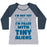 Virgin Teez  Baseball Tee Women's Tri-Blend Baseball Tee / small / Athletic Gray / Navy I'M FILLED WITH TINY ALIENS WOMEN'S TRI-BLEND BASEBALL TEE