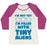 Virgin Teez  Baseball Tee Women's Tri-Blend Baseball Tee / small / Oatmeal / Berry I'M FILLED WITH TINY ALIENS WOMEN'S TRI-BLEND BASEBALL TEE