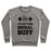 Virgin Teez  Pullover Crewneck Sweatshirt / x-small / Heathered Gray I'M GETTING BRIDAL BUFF CREWNECK SWEATSHIRT