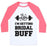 Virgin Teez  Baseball Tee Unisex Classic Baseball Tee / x-small / White/Neon Pink I'M GETTING BRIDAL BUFF UNISEX CLASSIC BASEBALL TEE