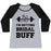 Virgin Teez  Baseball Tee Women's Tri-Blend Baseball Tee / small / Athletic Gray / Black I'M GETTING BRIDAL BUFF WOMEN'S TRI-BLEND BASEBALL TEE
