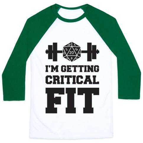 Virgin Teez  Baseball Tee Unisex Classic Baseball Tee / x-small / White/Dark Green I'M GETTING CRITICAL FIT UNISEX CLASSIC BASEBALL TEE