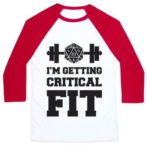 Virgin Teez  Baseball Tee Unisex Classic Baseball Tee / x-small / White/Red I'M GETTING CRITICAL FIT UNISEX CLASSIC BASEBALL TEE
