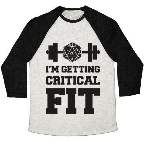 Virgin Teez  Baseball Tee Unisex Tri-Blend Baseball Tee / small / Oatmeal / Black I'M GETTING CRITICAL FIT UNISEX TRI-BLEND BASEBALL TEE