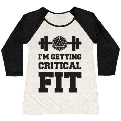 Virgin Teez  Baseball Tee Women's Tri-Blend Baseball Tee / small / Oatmeal / Black I'M GETTING CRITICAL FIT WOMEN'S TRI-BLEND BASEBALL TEE