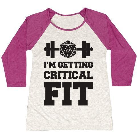 Virgin Teez  Baseball Tee Women's Tri-Blend Baseball Tee / small / Oatmeal / Berry I'M GETTING CRITICAL FIT WOMEN'S TRI-BLEND BASEBALL TEE