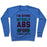 Virgin Teez  Pullover Crewneck Sweatshirt / x-small / Heathered Blue I'M GIVING MYSELF ABS FOR CHRISTMAS CREWNECK SWEATSHIRT