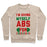 Virgin Teez  Pullover Crewneck Sweatshirt / x-small / Heathered Oatmeal I'M GIVING MYSELF ABS FOR CHRISTMAS CREWNECK SWEATSHIRT