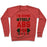Virgin Teez  Pullover Crewneck Sweatshirt / x-small / Heathered Red I'M GIVING MYSELF ABS FOR CHRISTMAS CREWNECK SWEATSHIRT