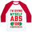 Virgin Teez  Baseball Tee Unisex Classic Baseball Tee / x-small / White/Red I'M GIVING MYSELF ABS FOR CHRISTMAS UNISEX CLASSIC BASEBALL TEE