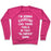 Virgin Teez  Pullover Crewneck Sweatshirt / x-small / Deep Pink I'M GOING TO EXERCISE LIKE THOSE FOOLS CREWNECK SWEATSHIRT