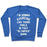 Virgin Teez  Pullover Crewneck Sweatshirt / x-small / Heathered Blue I'M GOING TO EXERCISE LIKE THOSE FOOLS CREWNECK SWEATSHIRT