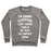Virgin Teez  Pullover Crewneck Sweatshirt / x-small / Heathered Gray I'M GOING TO EXERCISE LIKE THOSE FOOLS CREWNECK SWEATSHIRT