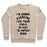 Virgin Teez  Pullover Crewneck Sweatshirt / x-small / Heathered Oatmeal I'M GOING TO EXERCISE LIKE THOSE FOOLS CREWNECK SWEATSHIRT