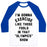 Virgin Teez  Baseball Tee Unisex Classic Baseball Tee / x-small / White/Blue I'M GOING TO EXERCISE LIKE THOSE FOOLS UNISEX CLASSIC BASEBALL TEE